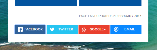 Lake Macquarie Council sharing buttons