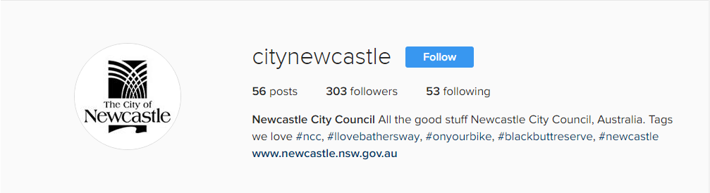 Newcastle City Council Instagram